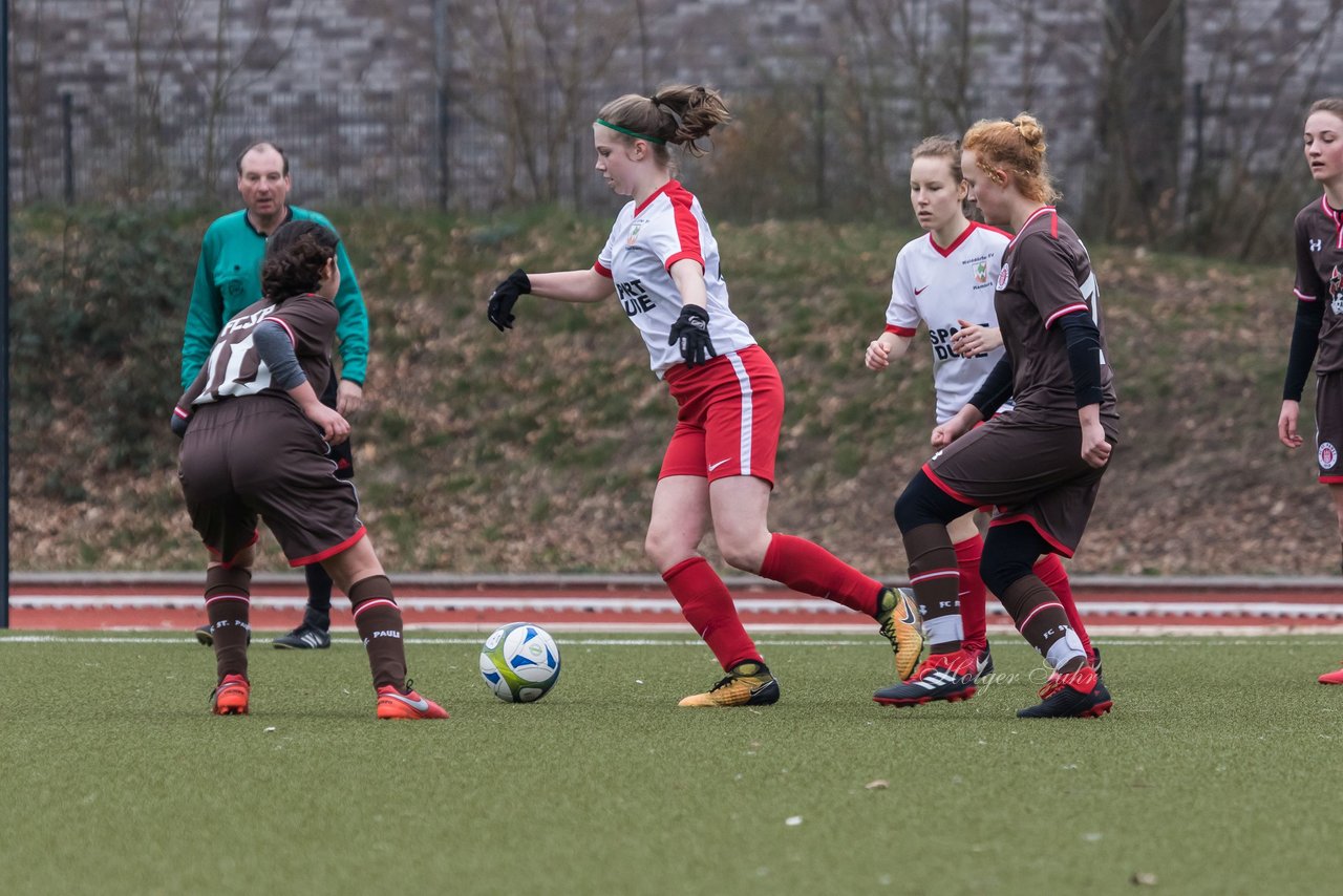 Bild 211 - B-Juniorinnen Walddoerfer - St.Pauli : Ergebnis: 4:1